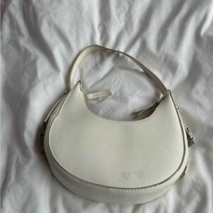 Cream White shoulder Bag